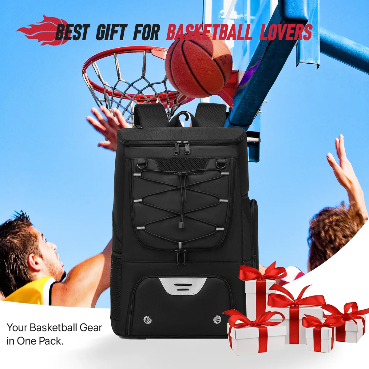sac à dos de football pour hommes, sac à dos de basket-ball, sacs de rangement de football en plein air, sac à dos de sport d'entraînement avec compartiment à chaussures
