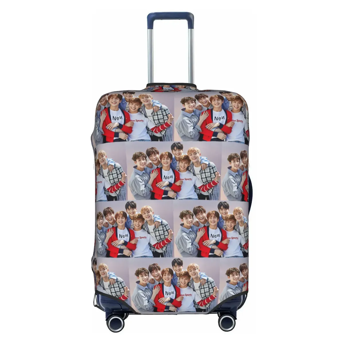 housse de protection amusante pour valise a-astros mj jinjin cha eun woo, lavable, yoon san ha rocky, housses de valise de voyage