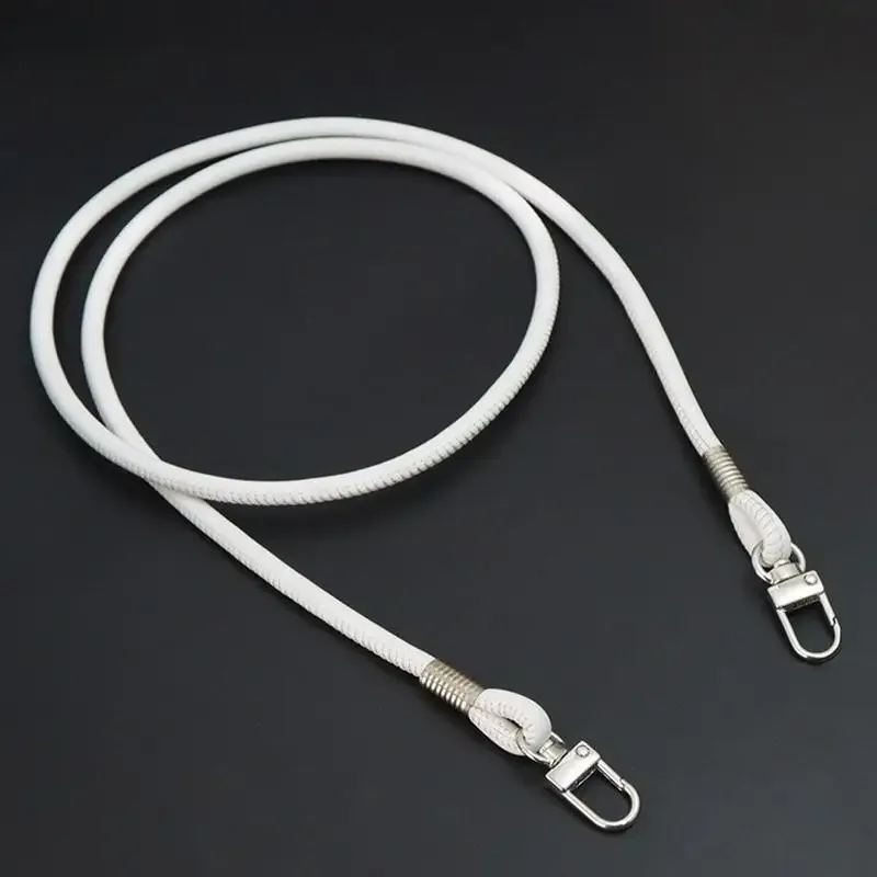 sangle de sac ronde en cuir pu, tendance, remplaçable, pour sac à bandoulière ou sac croisé, avec cordon pour étui de téléphone