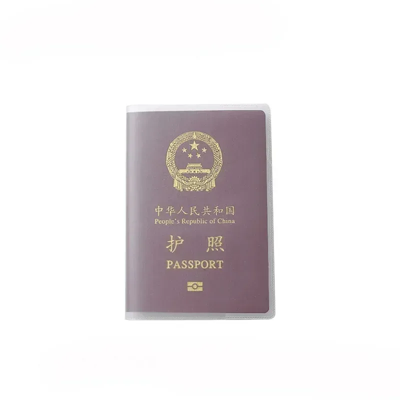 couverture de passeport transparente pour femmes et hommes, porte-passeport étanche, couvertures sur les passeports, porte-cartes de crédit, sacs, 1pc