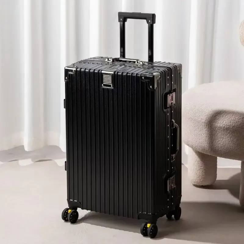 valise antichoc et résistante aux chutes de 20 à 30 pouces, grande capacité, bagage de voyage, cadre en aluminium, serrure à code, valise à roulettes pour étudiants