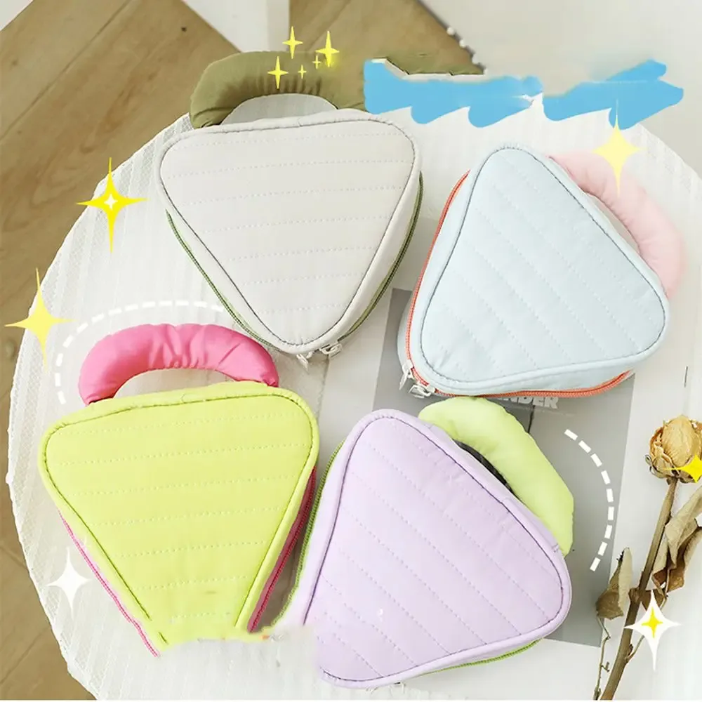 sac à cosmétiques multifonctionnel pour femmes, carré, triangulaire, simple, à la mode, trousse de toilette de voyage, sac de rangement, trousse de maquillage