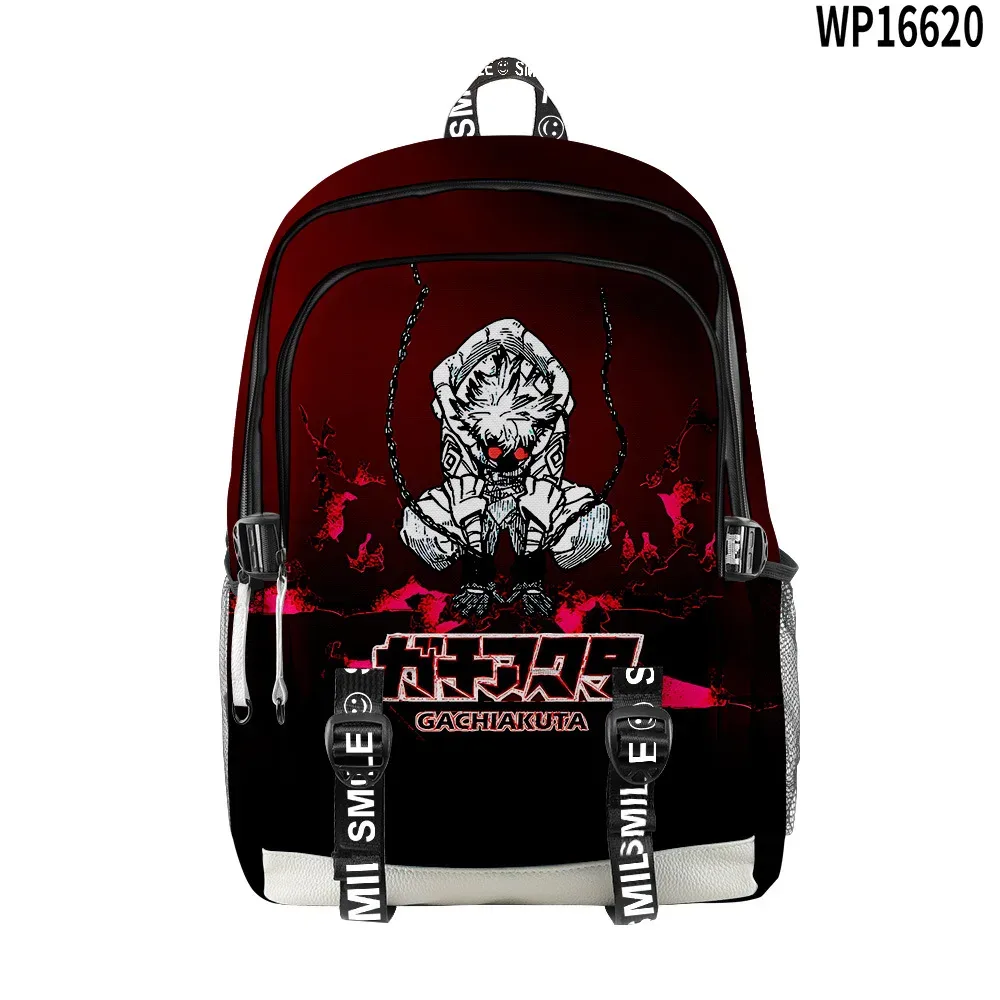 sacs d'école de nouveauté pour jeunes populaires unisexe gachiakuta sacs de voyage impression 3d oxford sacs à dos multifonctions imperméables pour ordinateur portable