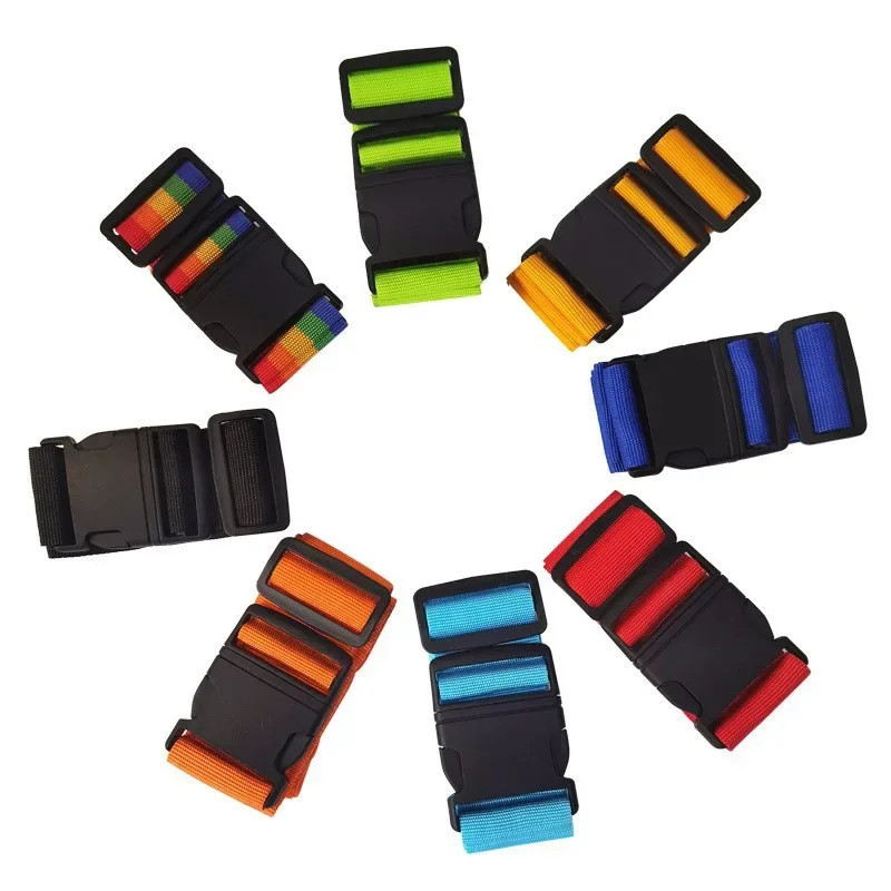 1 sangle de fixation réglable pour bagages de 2 m avec boucle en nylon, idéale pour valises de voyage, sacs de camping et accessoires de rangement
