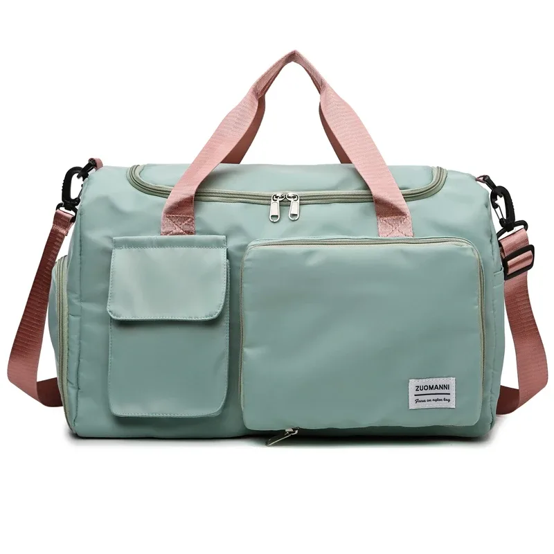 sac de voyage à main de grande capacité pour femmes, sacs de sport de nuit avec compartiment à chaussures, sacs de sport et de fitness pour femmes, 2024