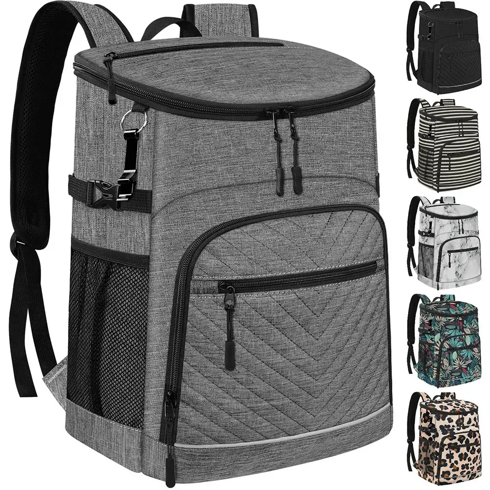 nouveau sac à dos isolé multifonctionnel matelassé sac à dos isotherme étanche camping en plein air grand