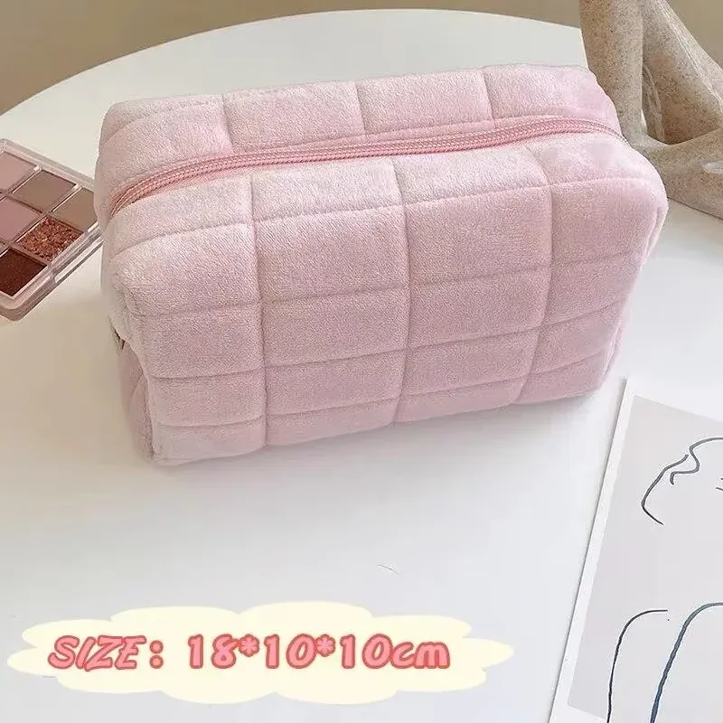 homefish sac de rangement élégant de grande capacité en forme d'oreiller, pochette portable multifonctionnelle pour cosmétiques et stylos pour femmes, idéale pour le transport quotidien.