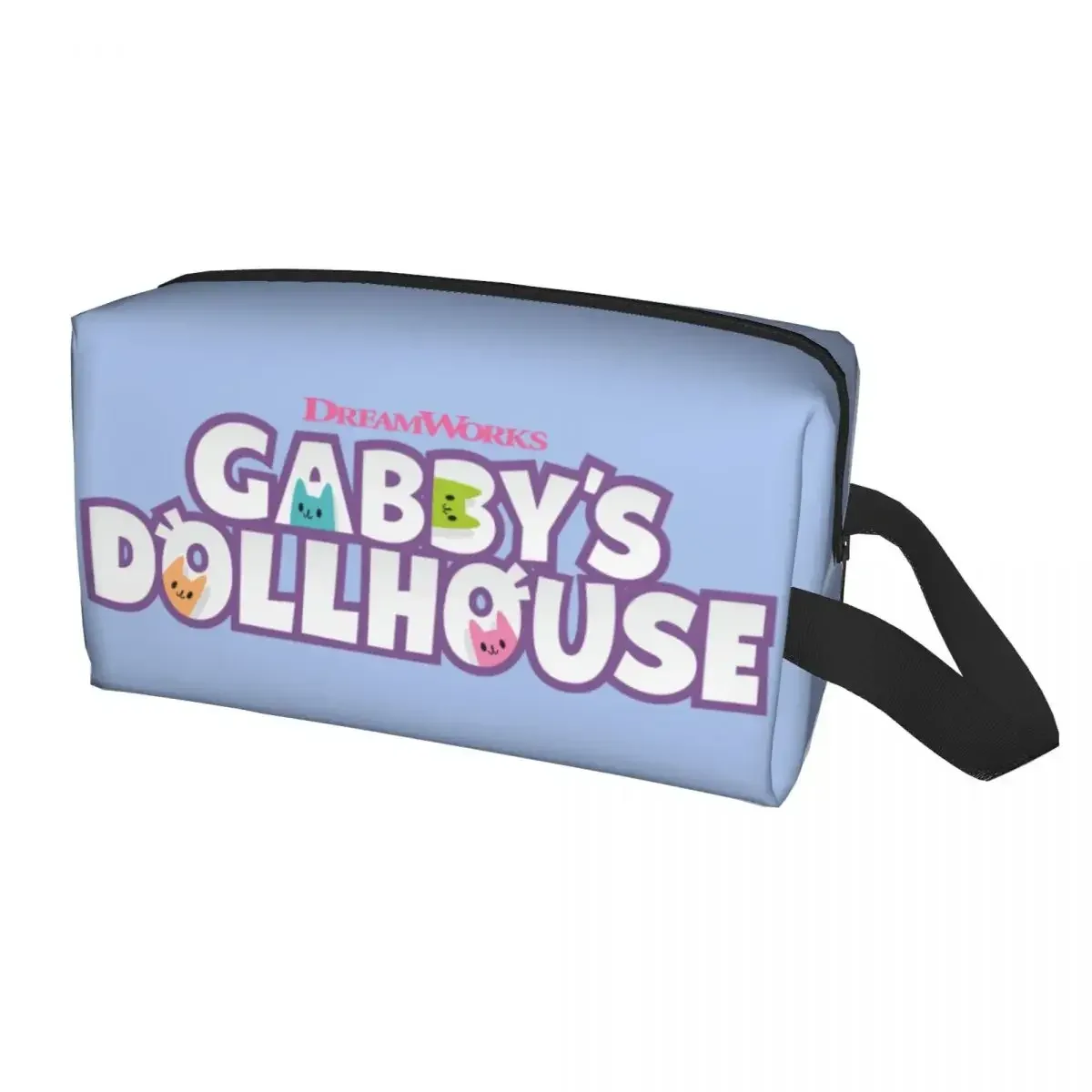 trousse de toilette de voyage pour maison de poupée gabbys, pour gabby cat pandy paws, organisateur de maquillage et de cosmétiques, kit de rangement de beauté dopp