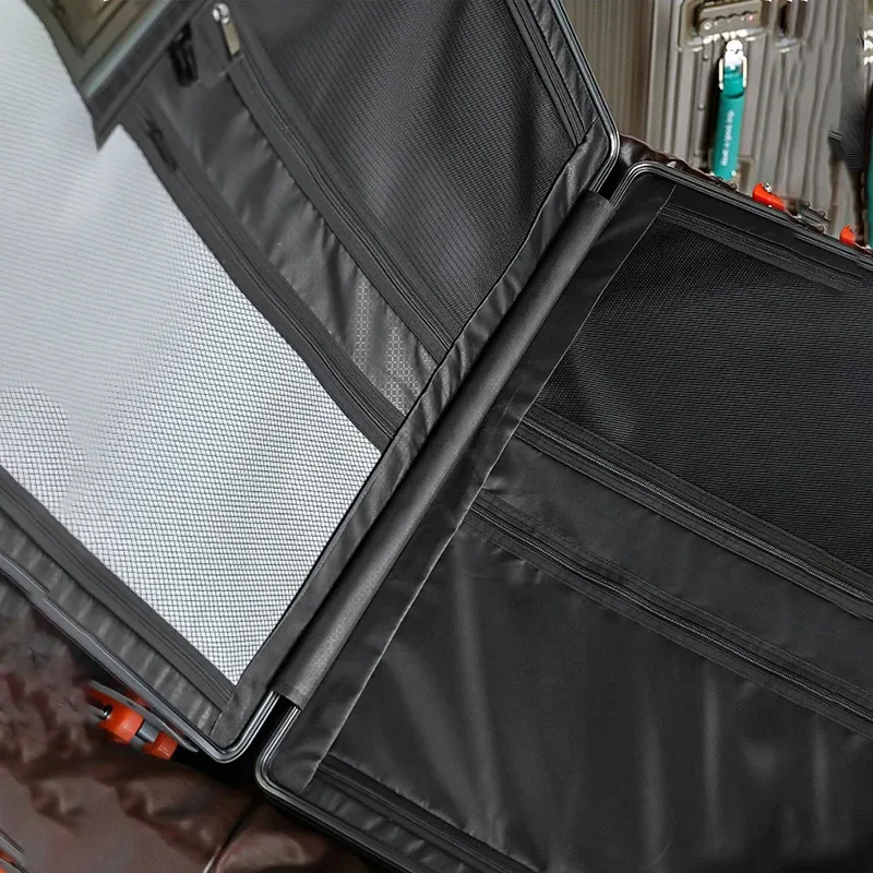 nouveau bagage tout en alliage de magnésium 100% valise à main de grande capacité de 28 pouces taille de cabine de 20 pouces avec verrouillage par mot de passe