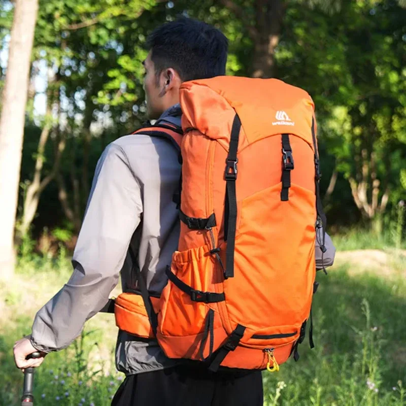sac à dos de voyage pour randonnée en plein air, camping, escalade, avec housse de pluie, sac d'hydratation pour trekking, alpinisme et voyages
