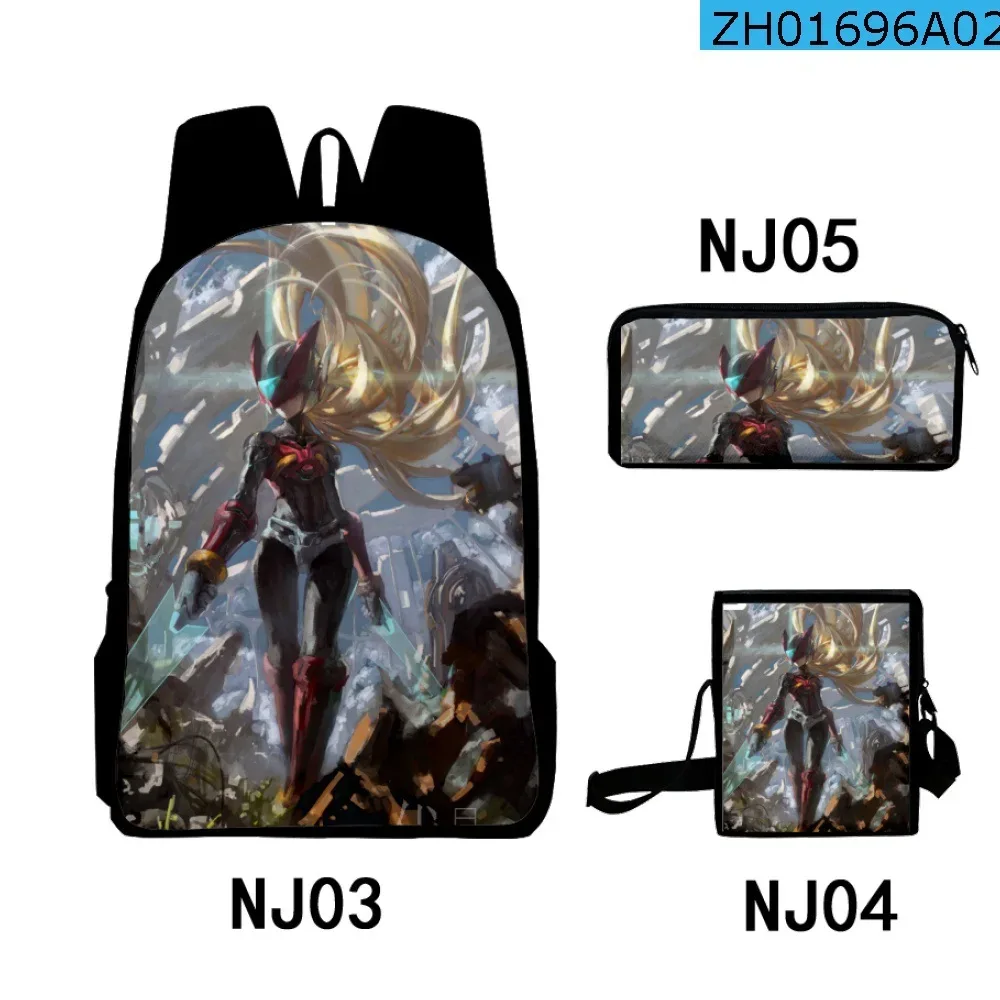 mode nouveauté cool rockman impression 3d 3 pièces/ensemble sacs d'école pour élèves sac à dos pour ordinateur portable sac à dos sac à bandoulière incliné trousse à crayons