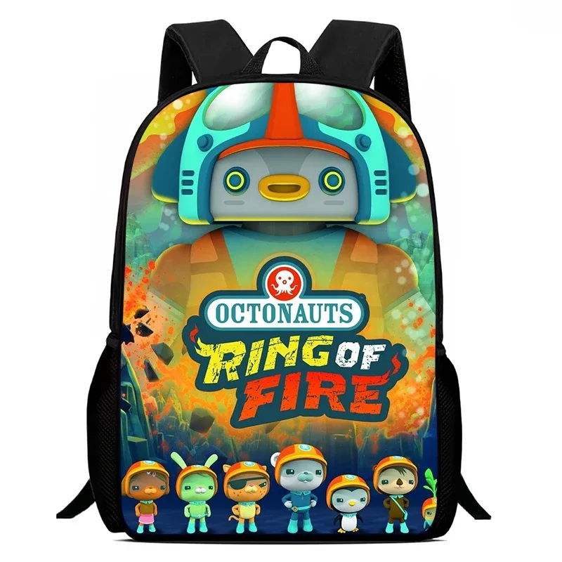 sac à dos imprimé o-octonauts populaire, cartable pour garçons et filles, fermeture éclair sur les épaules, le meilleur cadeau, sac à dos de camping