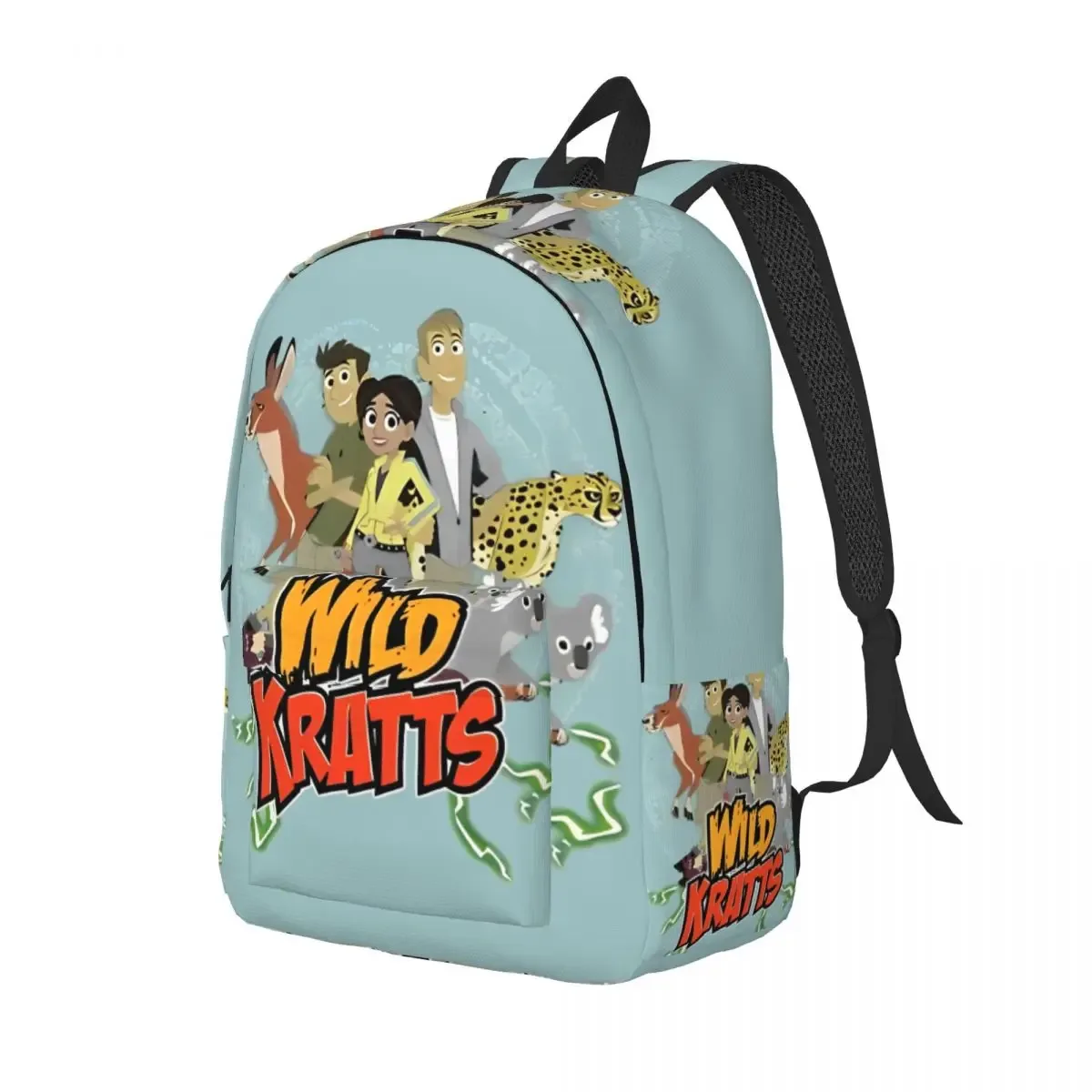 wild kratts sac à dos pour hommes femmes décontracté lycée travail sac à dos ordinateur portable sacs en toile cadeau