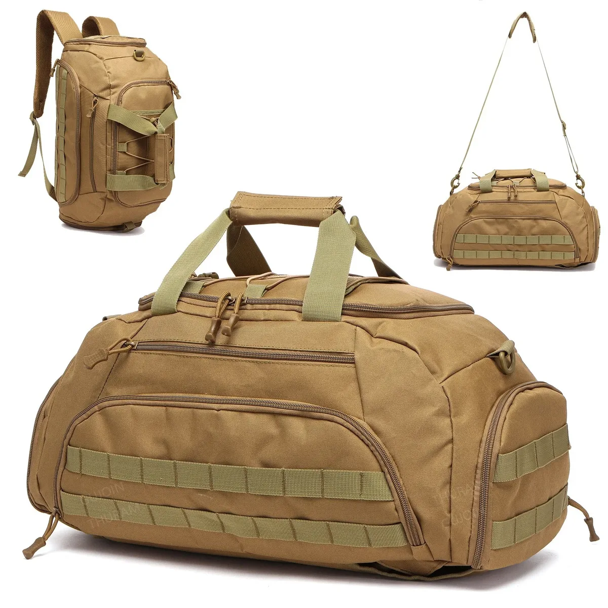 sac à dos de sport 3 en 1 avec compartiment à chaussures, sac polochon convertible pour hommes et femmes, sac de voyage de nuit pour week-end