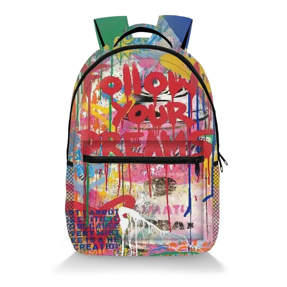 sac à dos hip hop populaire pour étudiants, sac à dos coloré à géométrie colorée, impression 3d, oxford, imperméable, pour garçons/filles, sacs à dos de voyage
