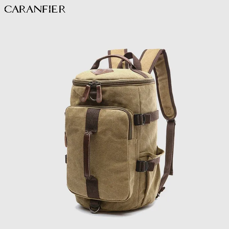 caranfier sacs de voyage pour hommes sacs à main de week-end en toile multifonctionnels unisexe grande capacité sac à dos extérieur paquets de bagages sacs