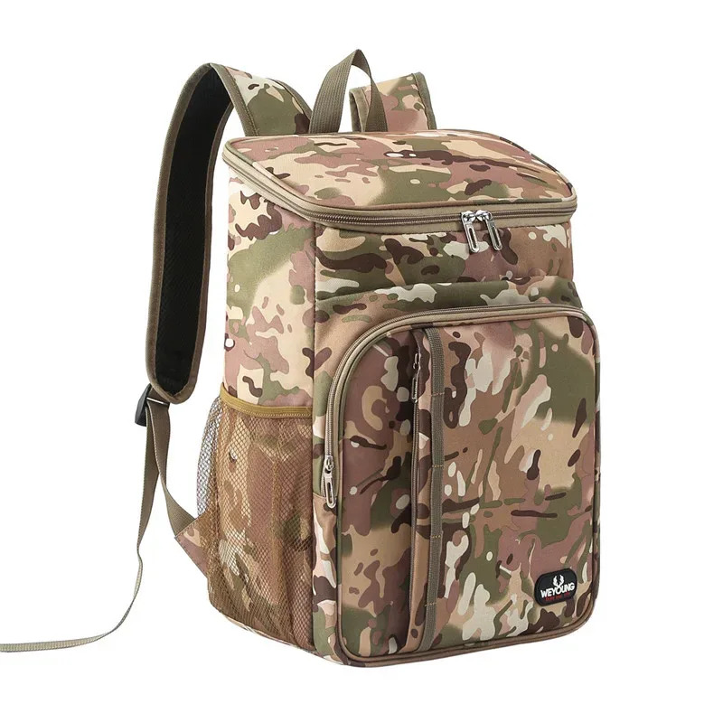 2025 nouveau sac isolé à double épaule multifonctionnel isolation de pique-nique en plein air sac à dos de conservation de la fraîcheur sac de glace anti-fuite