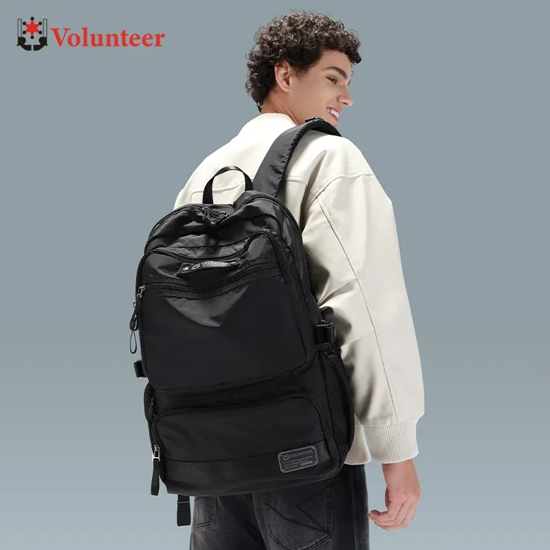 VOLUNTEER hommes voyage sac à dos pour ordinateur portable mode Oxford tissu étanche sac à dos d'affaires hommes grande capacité cartable1825-13