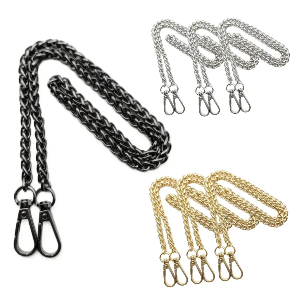 Chaîne de sac en aluminium métallique, pièces de rechange et accessoires pour sac à bandoulière tissé à la main, accessoires de quincaillerie DIY faits à la main