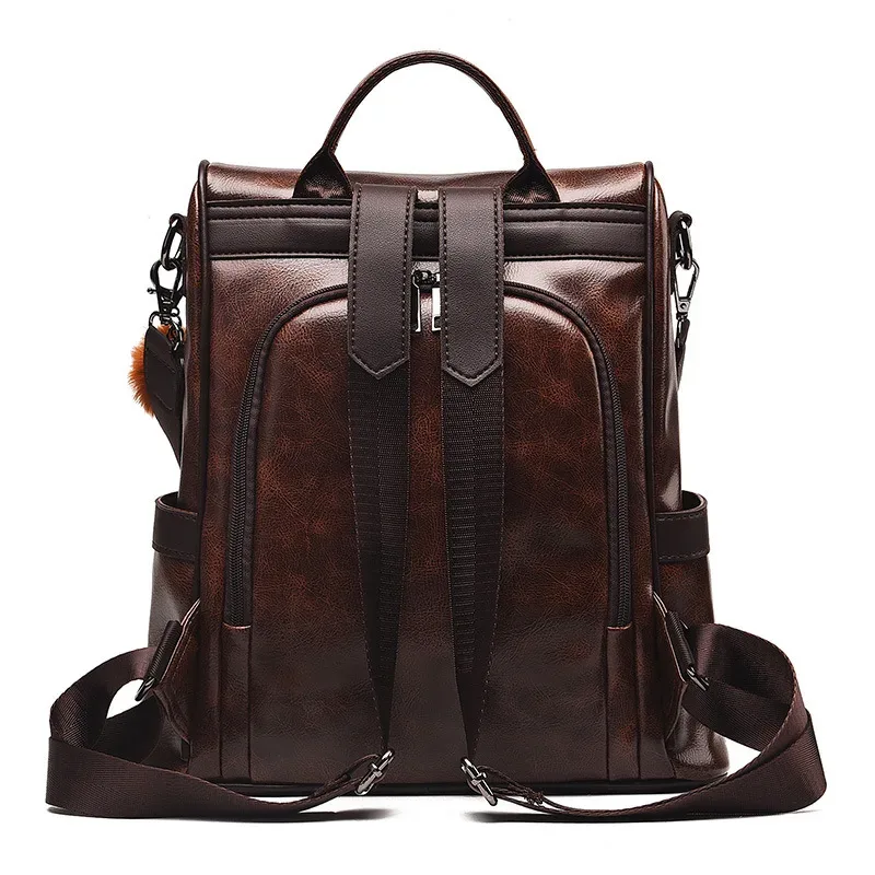 sacs à dos vintage femmes en cuir sac à dos mode anti-vol femmes sacs à dos de haute qualité loisirs sacs à bandoulière mochila