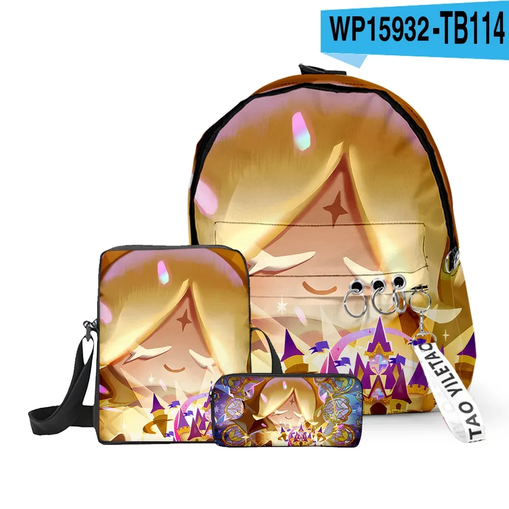 sac à dos scolaire classique amusant shadow milk en peluche avec impression 3d, lot de 3 pièces : sac à dos pour ordinateur portable, sac à bandoulière incliné et trousse à crayons