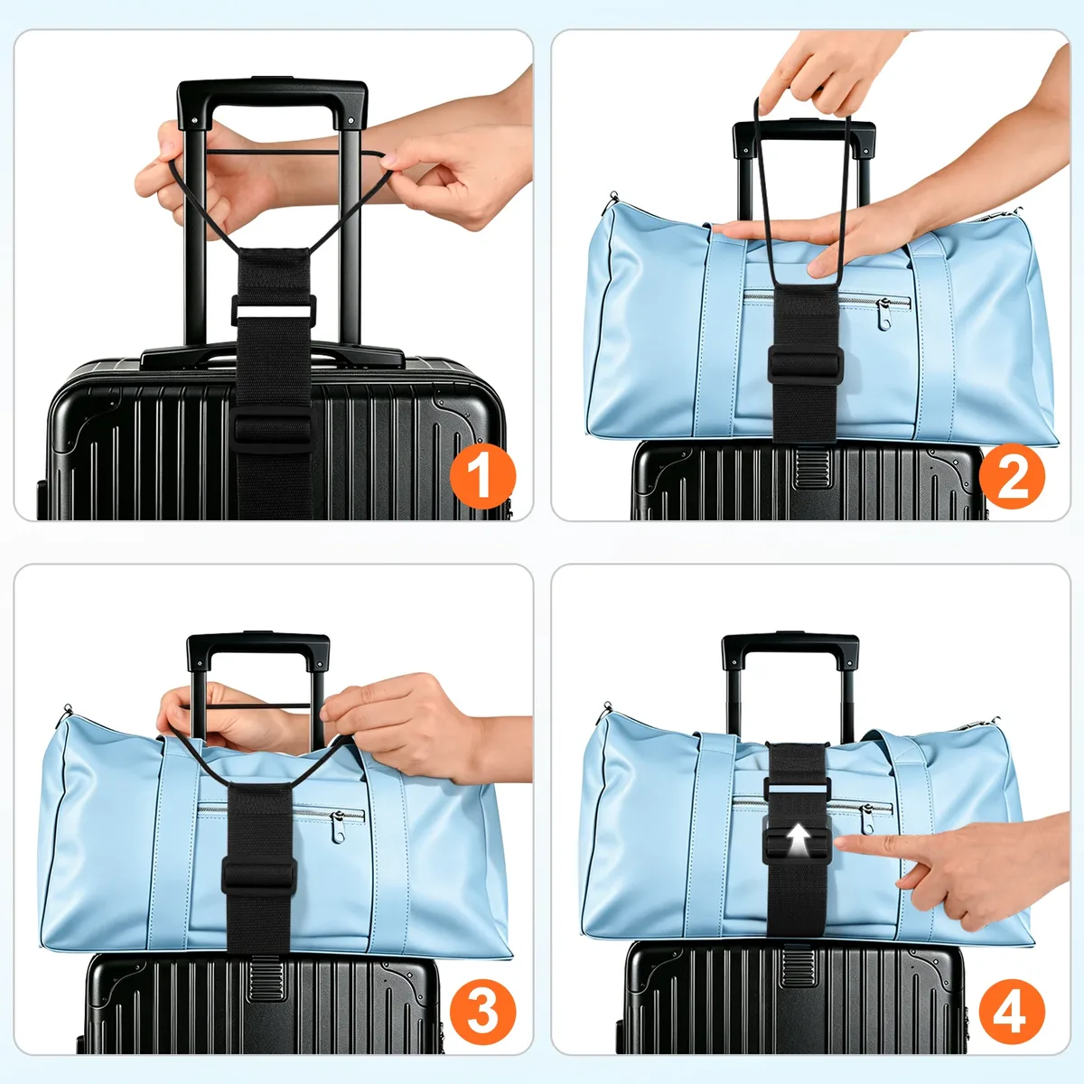 sangle de bagage réglable pour valise de voyage, sangle de fixation pour sac à main