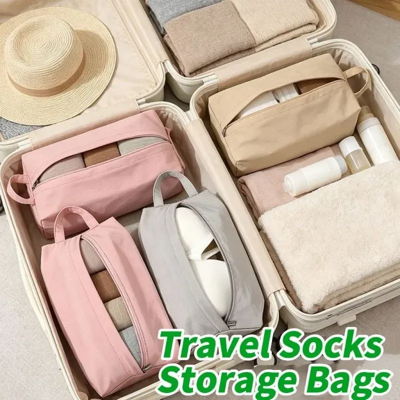 organisateur de sous-vêtements de voyage 1/2/3 pièces, sac de rangement multifonctionnel pour chaussettes et s