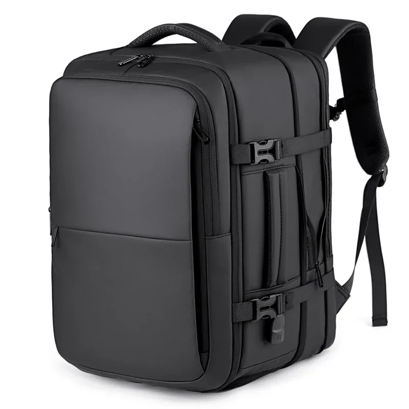 Sac à dos étanche extensible pour voyages d'affaires, sac pour ordinateur de 15,6 pouces avec chargement USB, sac à dos de grande capacité pour hommes et femmes