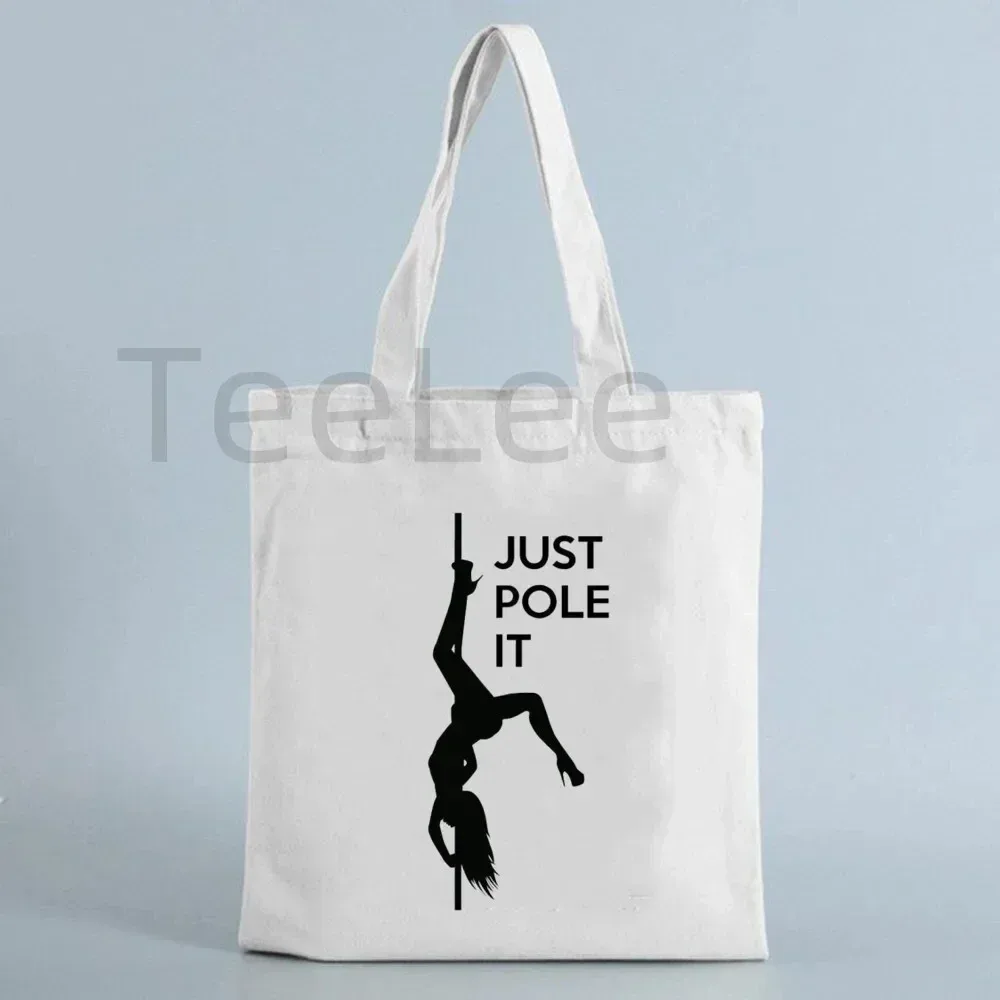 sac fourre-tout drôle de pôle danse, sacs licorne kawaii avec livraison gratuite, sac de shopping réutilisable, fourre-tout en toile animale, sacs à main à la mode, cadeau