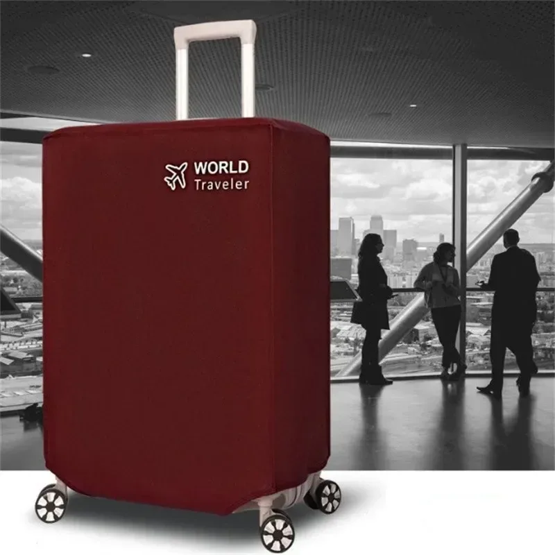 housse de protection noire extensible pour bagages de voyage, housse anti-poussière pour valise de 24/26/28/30 pouces - accessoire de voyage protecteur