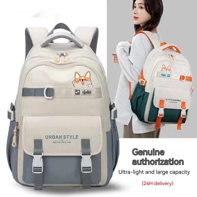 Sac à dos de loisirs de grande capacité pour femmes, sac à dos de style collège, voyage, collège, lycéennes, mode, nouveau, 2024
