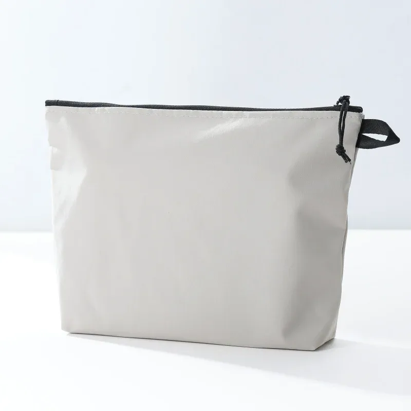 sac de maquillage étanche à fermeture éclair, sac de voyage en tissu oxford, sac de rinçage portable, sac de voyage pliable, article essentiel pour les voyages en plein air