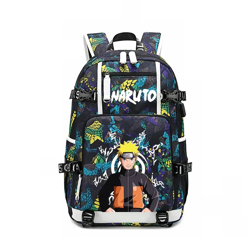 sacs à dos uzumaki naruto uchiha sasuke, sac à dos camouflage, sac à dos de grande capacité, sac de voyage, sacs d'école décontractés pour adolescents, pour cadeau