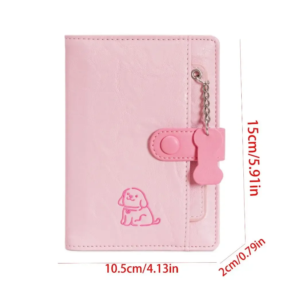 porte-carte pu sac de passeport sac à main mignon chiot passeport pince multifonctionnel étui à cartes sac de rangement de cartes accessoires de voyage