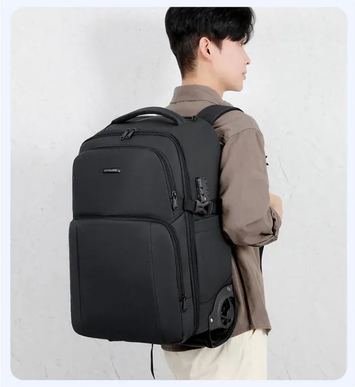 2025 hommes Oxford sac à dos roulant étanche hommes voyage d'affaires chariot sacs hommes bagage à main sac à dos pour hommes roulant