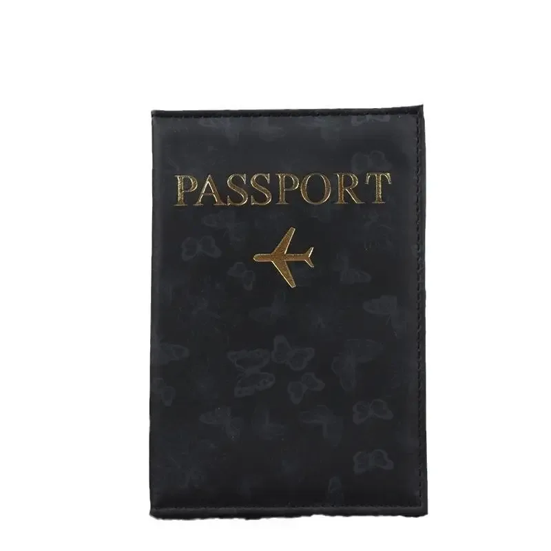 housse de passeport en cuir pu pour hommes et femmes, organiseur, porte-cartes de protection, étui pour documents d'identité, étui de voyage pour passeport international