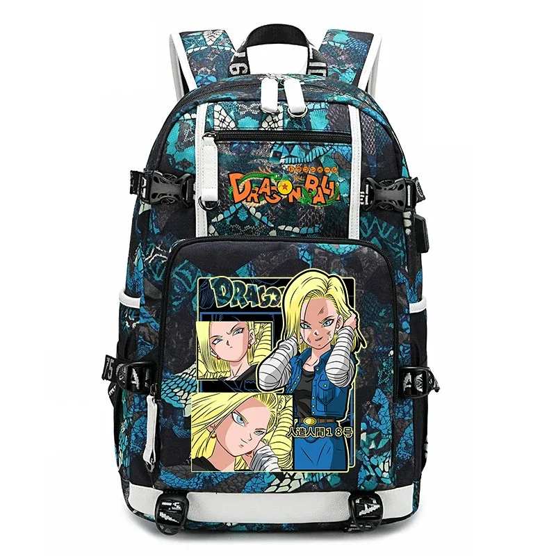 sac à dos imprimé dragon ball z pour étudiants, grande capacité, sac à dos décontracté pour enfants, adolescents, voyages scolaires
