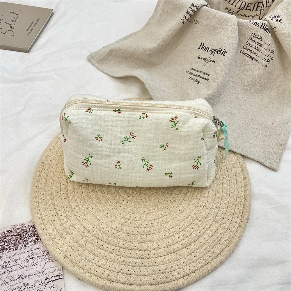 sac à cosmétiques bégonia bleu de grande capacité, organisateur de toilette de voyage, pochette de maquillage pour femmes, sacs de rangement essentiels de voyage
