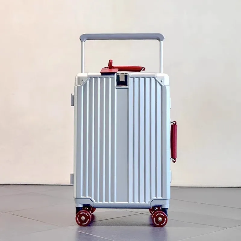 bagage à roue de patinage, valise d'embarquement de 20 pouces, étui de voyage de 24 pouces, boîte de mot de passe premium, boîtier de chariot durable, nouvelle collection 2025
