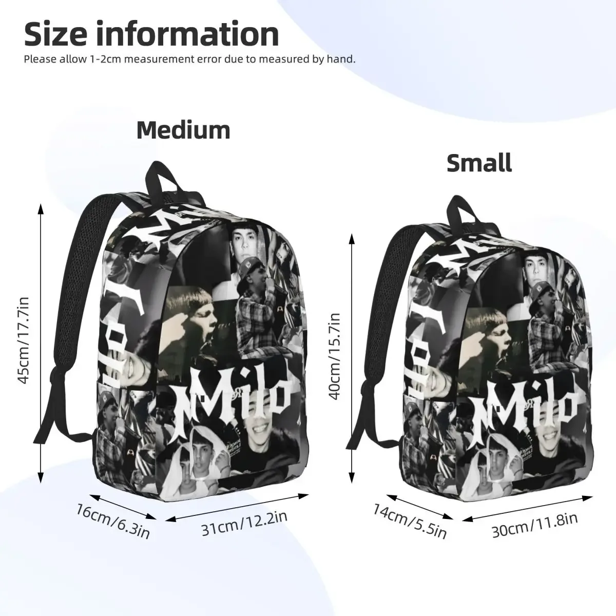 milo j sac à dos pour hommes femmes mode étudiant travail sac à dos ordinateur portable toile sacs cadeau