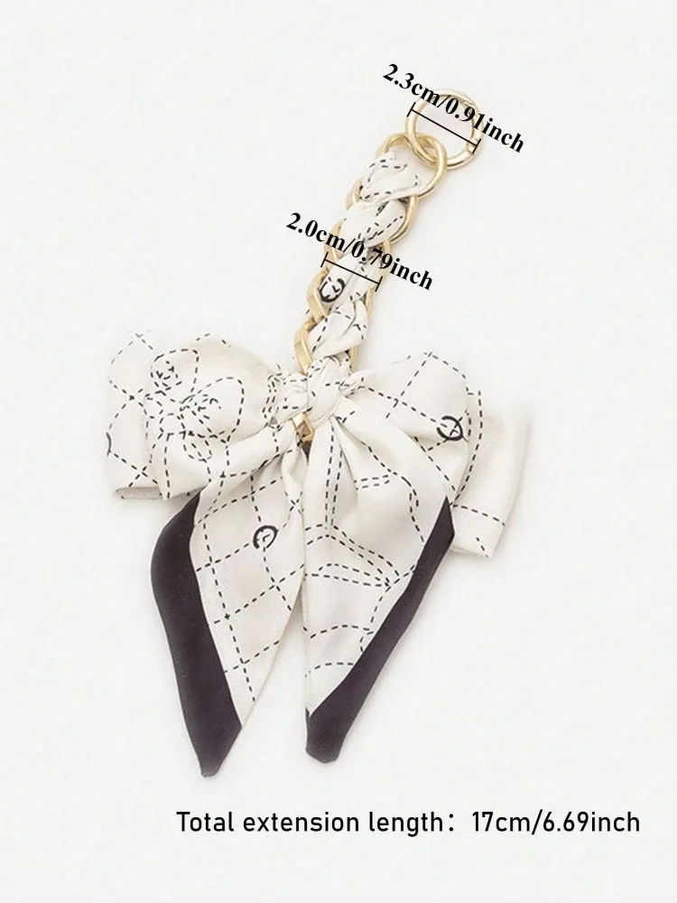 chaîne d'extension de sac à nœud papillon en soie tissée à la main, chaîne d'extension de sac à main pour femmes, sac à bandoulière, accessoires de sac de mode
