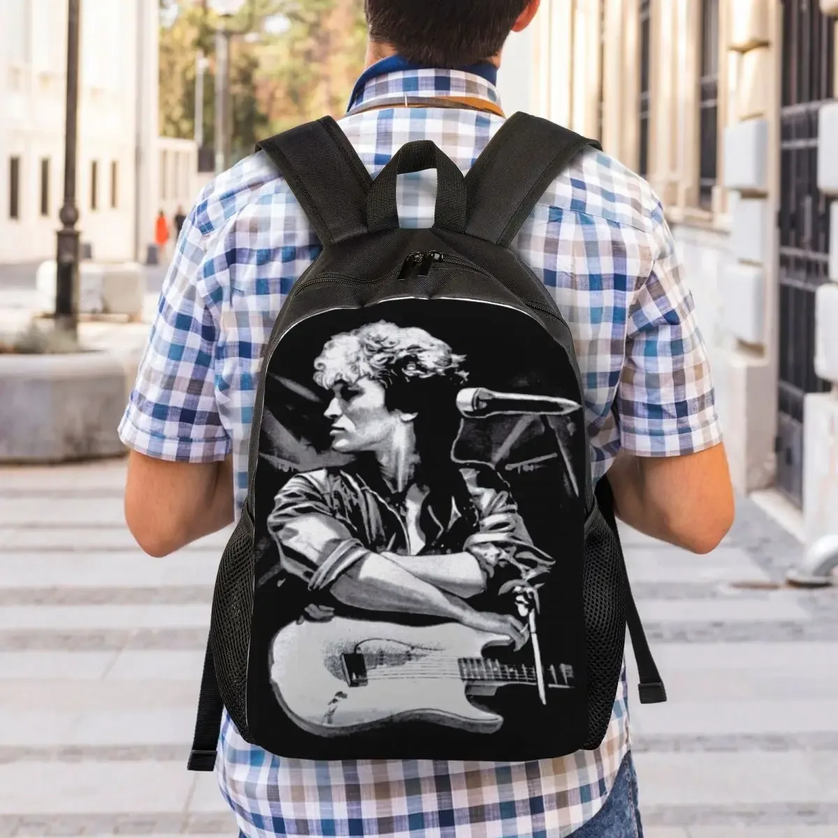 sac à dos imprimé 3d personnalisé viktor tsoi, rusian rock k37imprimés, sacs de voyage scolaires, sac à livres pour ordinateur portable de 15 pouces