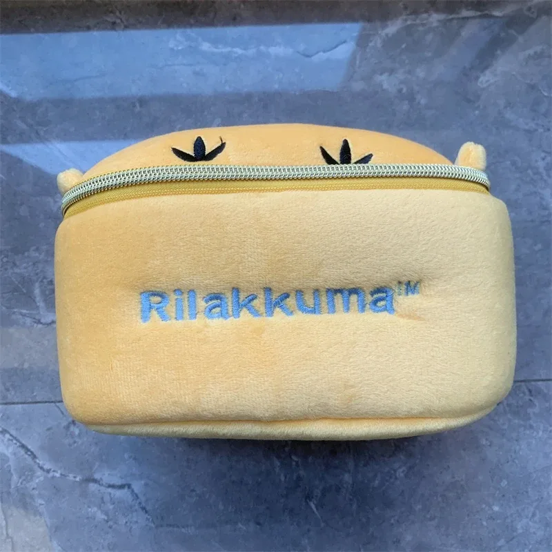 rilakkuma kiiroitori poussin peluche trousse de maquillage boîte organisateur de rangement anime kawaii mignon voyage sac cosmétique pochette trousse de toilette