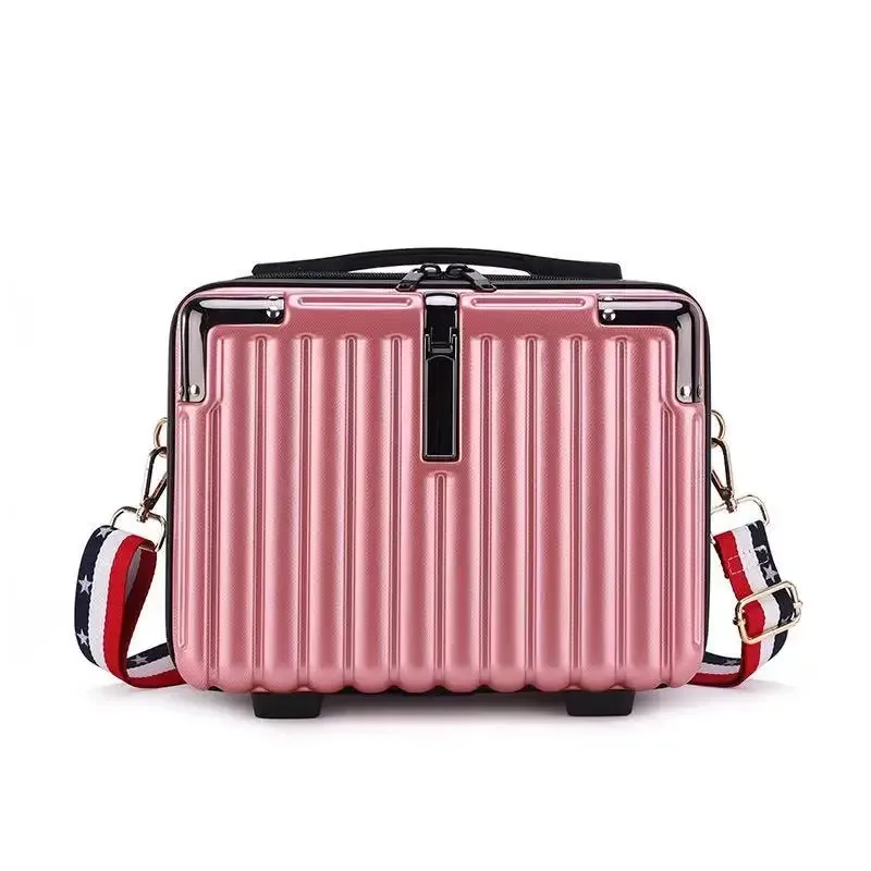 nouvelle trousse de maquillage compacte pour pc, avec bandoulière, sac de rangement portable, sac bandoulière pour étudiants, imperméable, antichoc