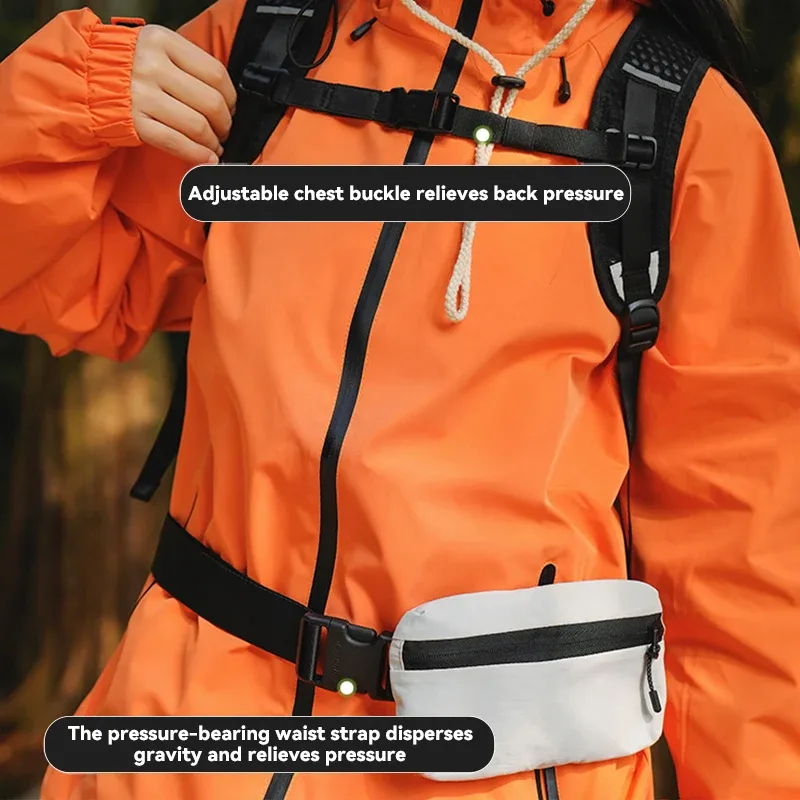 nouveau sac à dos unisexe été voyage en plein air sac de taille multifonctionnel léger sport cyclisme sac de poitrine pour hommes et femmes