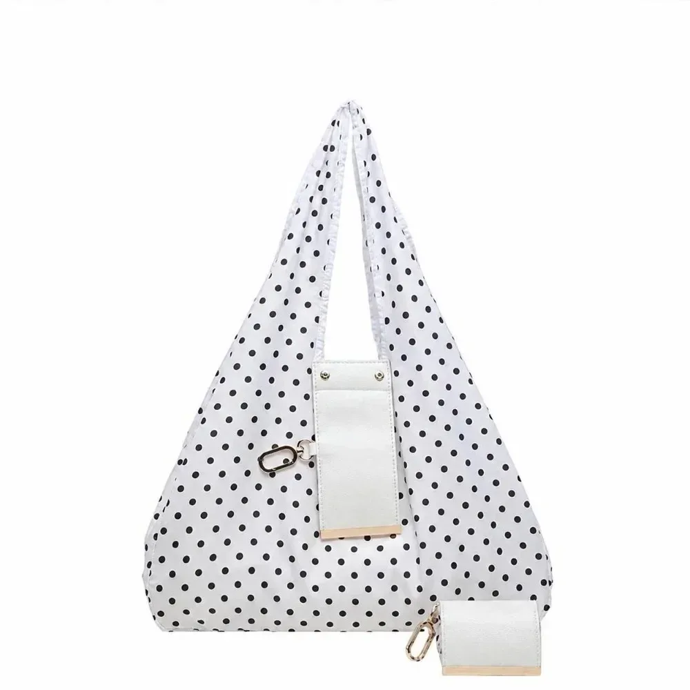 nouveau mini sac fourre-tout porte-clés pliable avec porte-clés sac à provisions extensible réutilisable supermarché sac écologique pour voyage