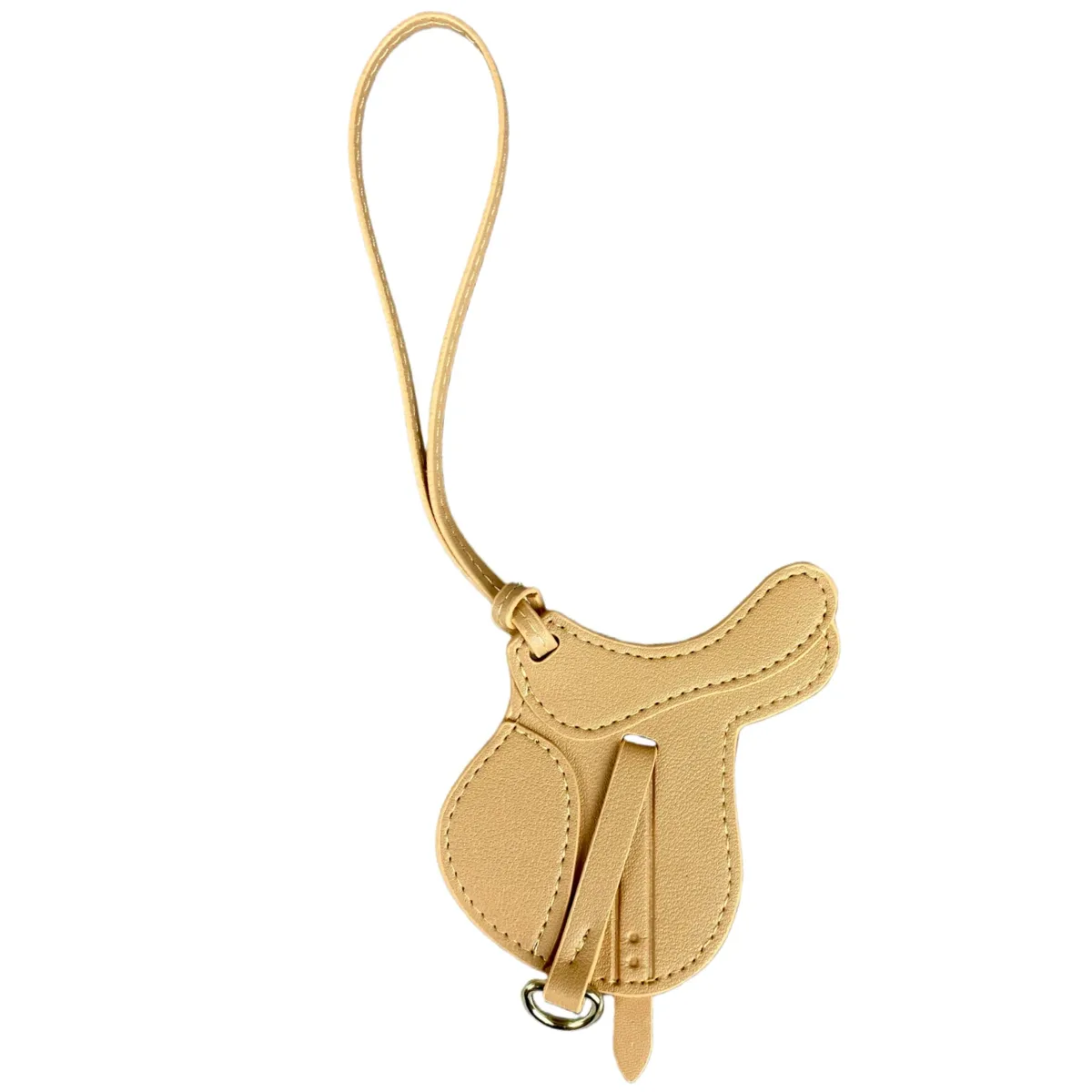élégance équestre : charme de sacoche de selle artisanale - pièce maîtresse en cuir pu épais de qualité supérieure, taille paume
