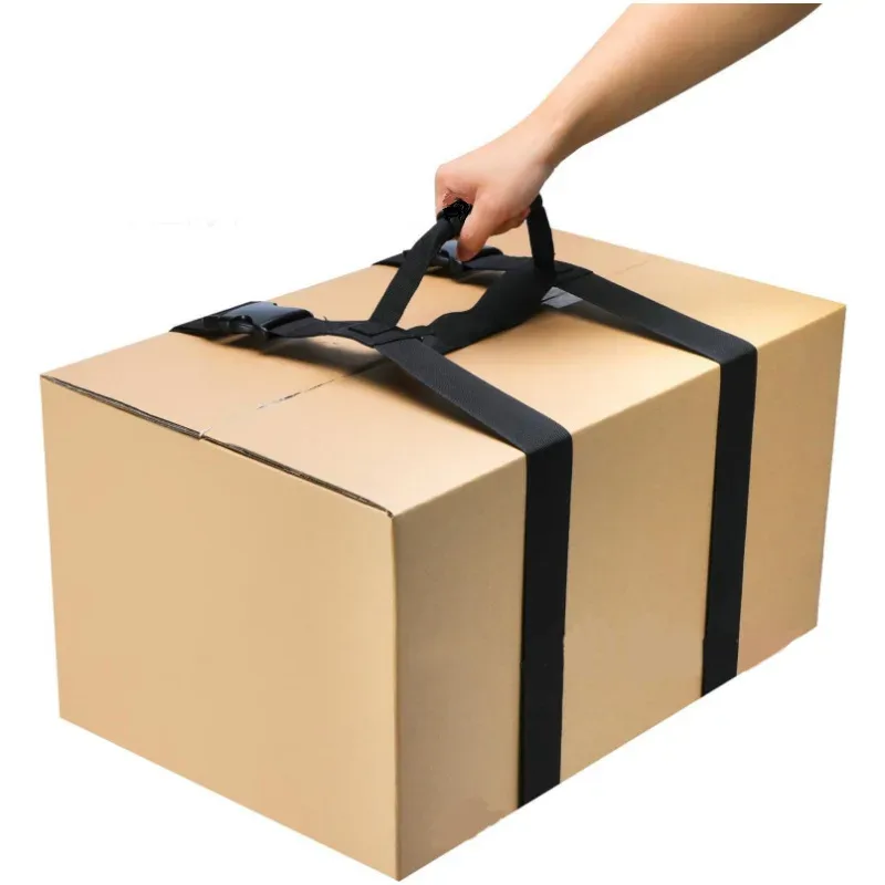 sangle de bagage réglable robuste avec poignée - sangle de déménagement et d'emballage antidérapante, sangle de transport adaptée aux voyages, au transport et à l'emballage