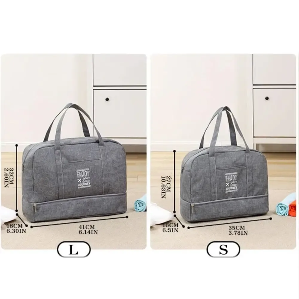 sac de voyage pour femmes de grande capacité, léger, sac de natation, sac de sport et de yoga, sac à main avec large bandoulière, sac de transport extérieur pour articles secs et humides.
