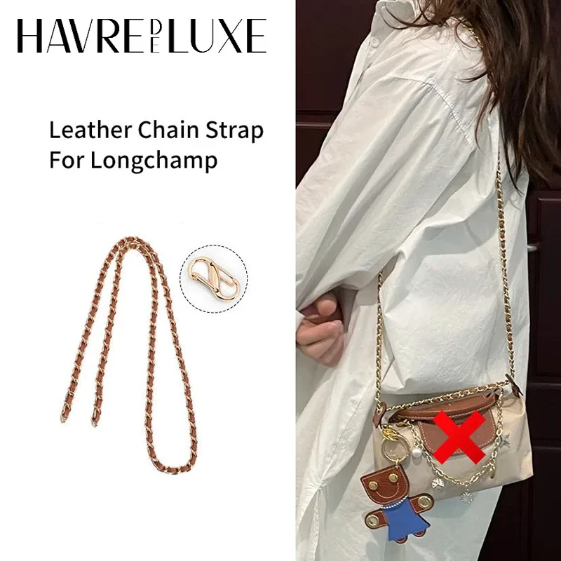 chaîne de sac à bandoulière pour longchamp mini, accessoires de sac durables, à la mode, de bonne qualité, pour modification de sac